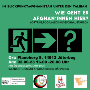 Veranstaltung "Im Blickpunkt: Afghanistan unter den Taliban" in Jüterbog